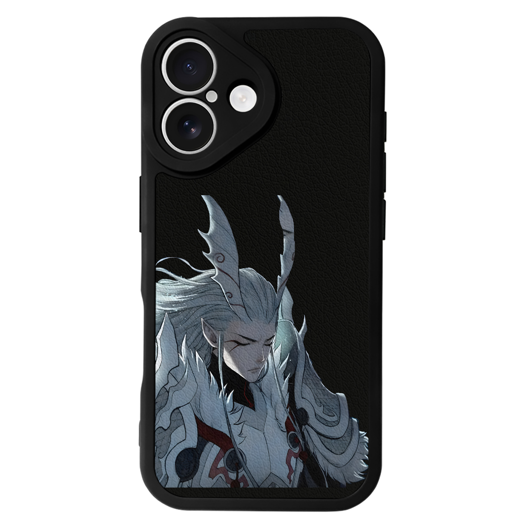 （画像用） Ne Zha 2 ナタ 魔童の大暴れ 【iPhone 16シリーズ対応】シリコンスマホケース（レザー調） 材質：シリコン
